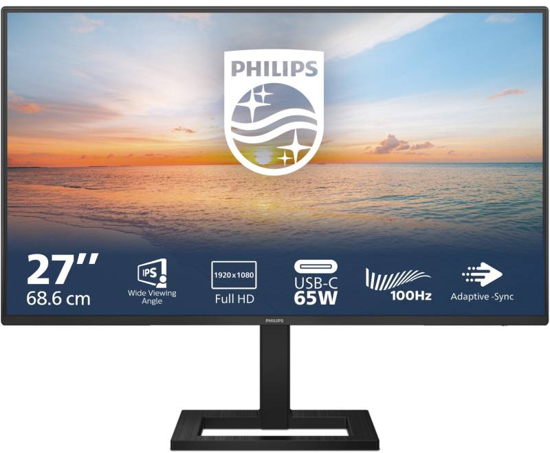 27E1N1300AE/00 69 cm (27") TFT-Monitor mit LED-Technik schwarz / E von Philips