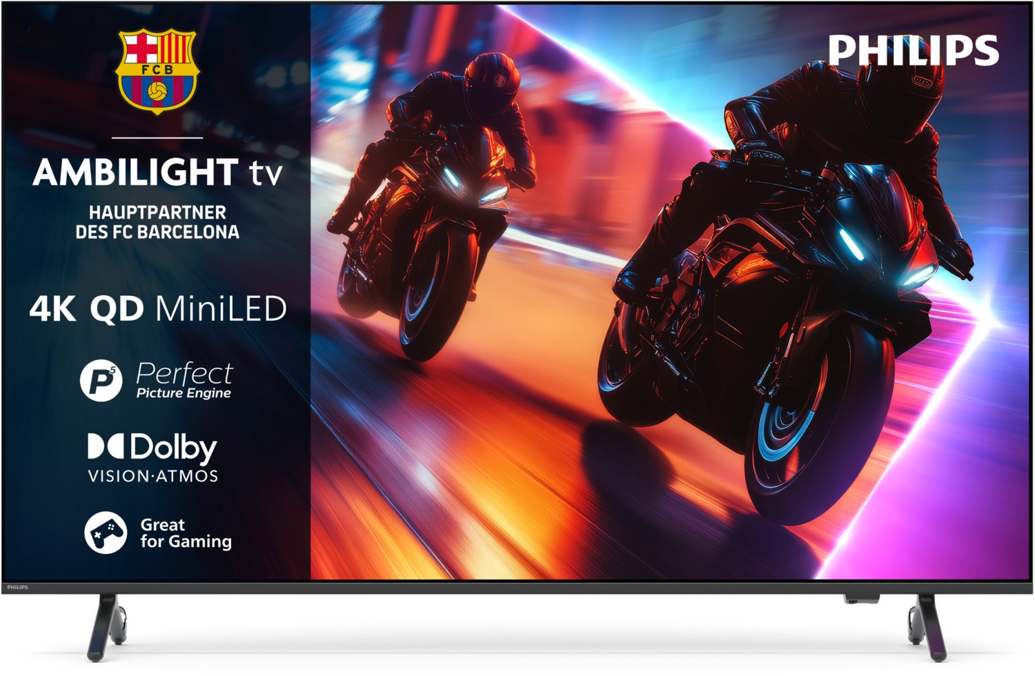 55MLED910/12 139 cm (55") QD MiniLED Ambilight TV schwarz / F von Philips