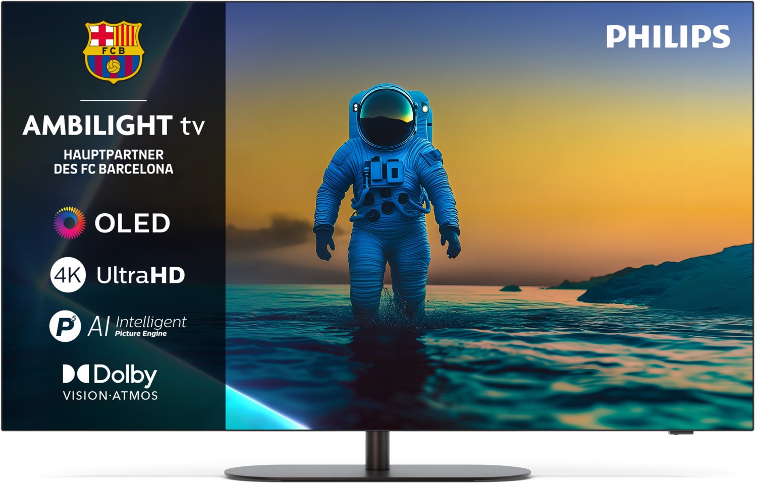 65OLED810/12 164 cm (65") OLED Ambilight TV metall / F von Philips