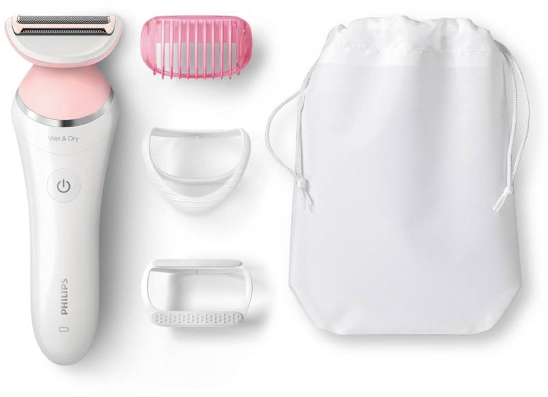 BRL140/00 SatinShave Advanced Damenrasierer weiß/rosa von Philips