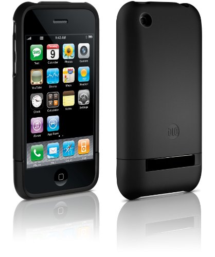 DLO VideoShell Polycarbonat Schutzhülle für Apple iPhone 3G / 3Gs (inkl. Display-Schutzfolie, Standfuss) schwarz von Philips - Extra
