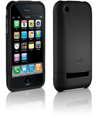 DLO VideoShell Polycarbonat Schutzhülle für Apple iPhone 3G / 3Gs (inkl. Display-Schutzfolie, Standfuss) schwarz von Philips