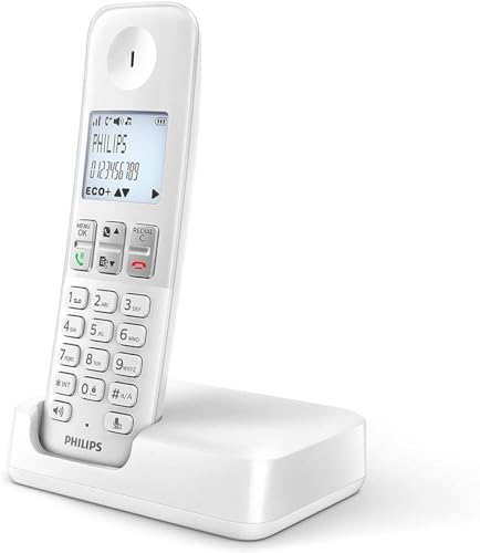 Draadloze telefoon Philips D2501W/34 1,8" 500 mAh GAP Wit (S0424393) von Philips