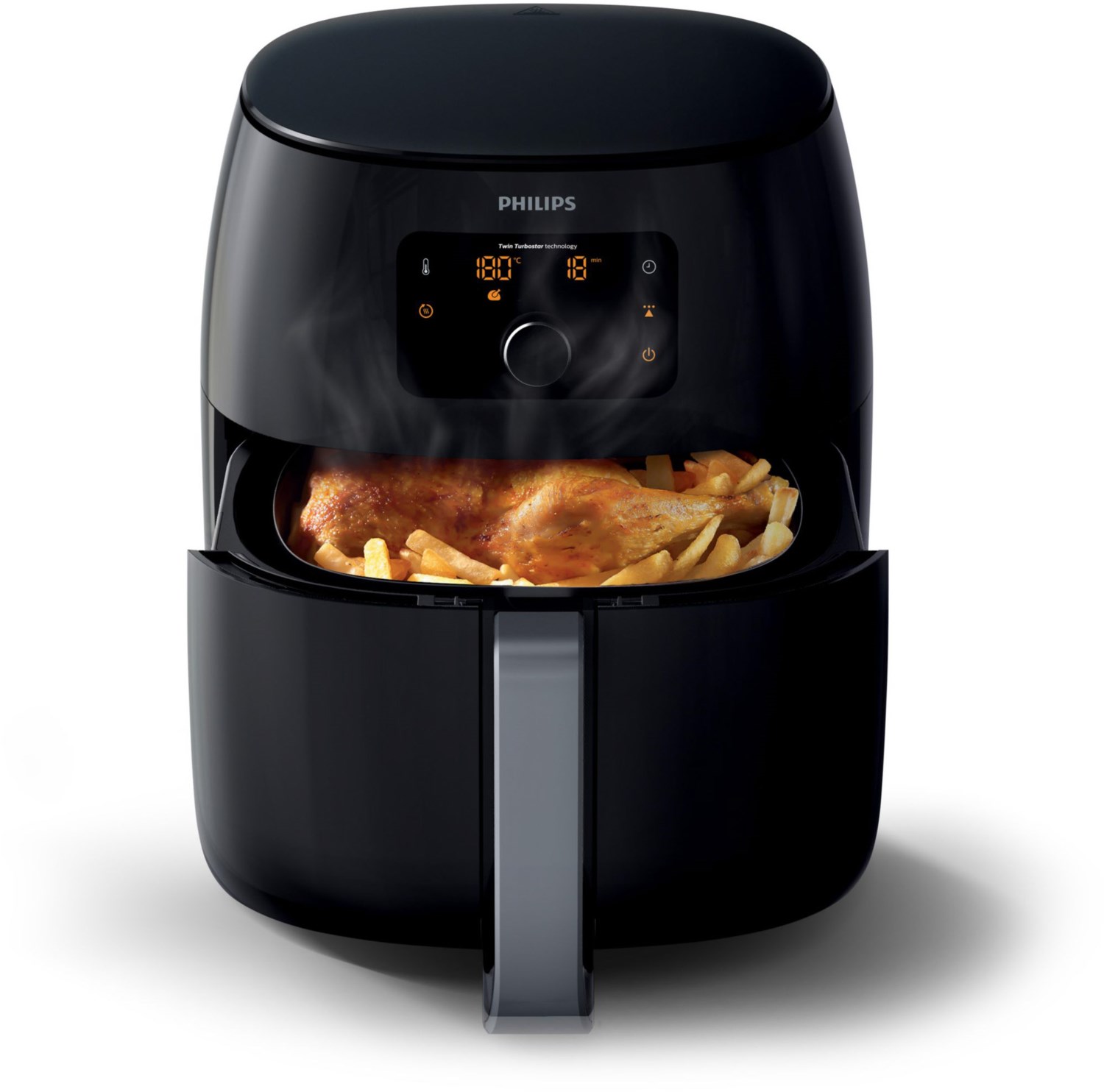 HD9651/90 Airfryer XXL Heißluft-Fritteuse schwarz von Philips