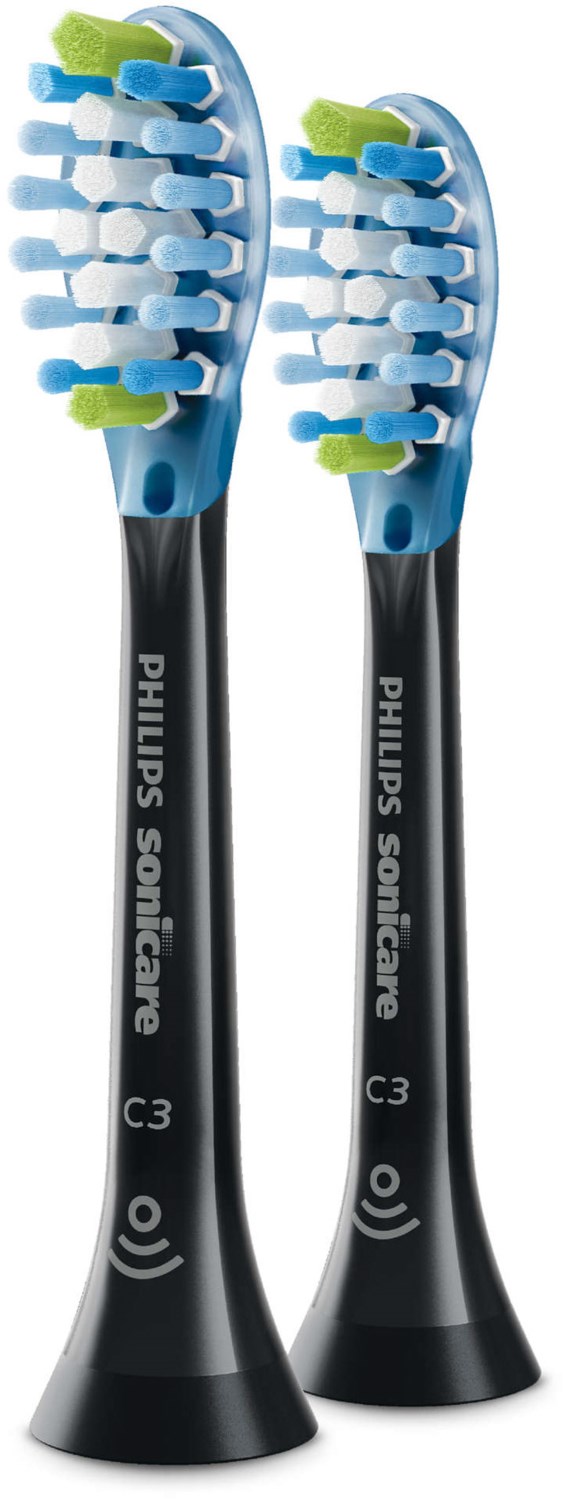 HX9042/33 C3 Premium Plaque Defense Ersatz-Zahnbürsten schwarz von Philips
