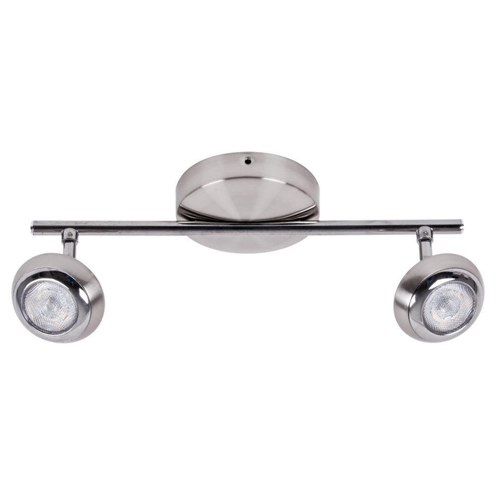 LED Deckenleuchte, silber, Spots beweglich, L 35,5 cm von Philips