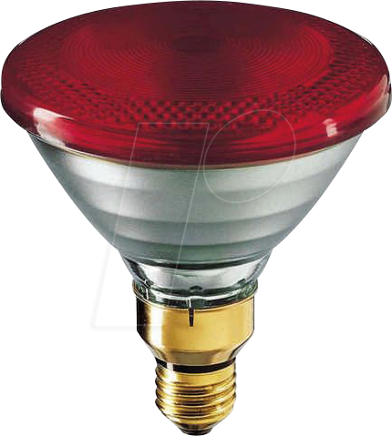 PHI 12891115 - Infrarotlampe, Infraphil E27, 100 W, rot, PAR38 von Philips