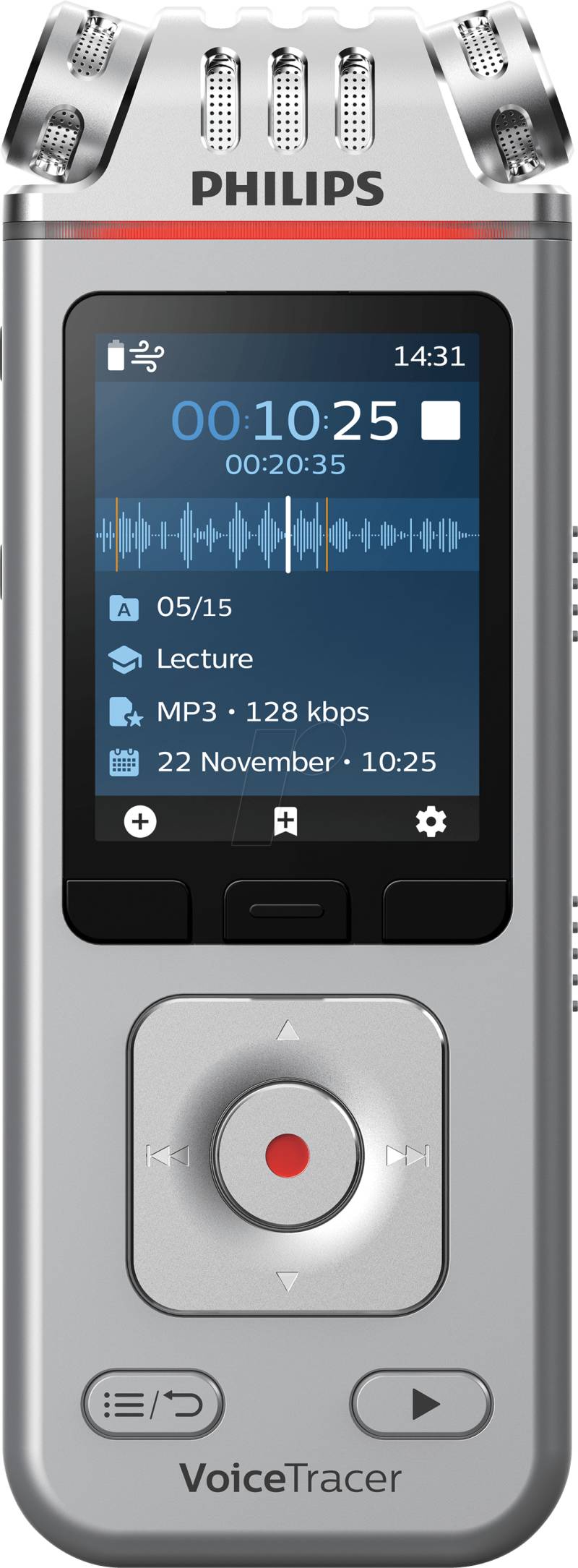 PHILIPS DVT4110 - VoiceTracer Audiorecorder von Philips
