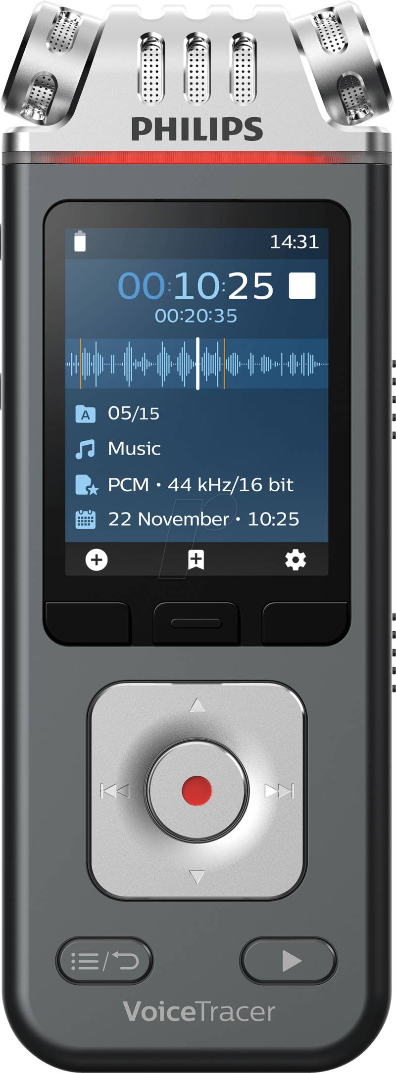 PHILIPS DVT7110 - VoiceTracer Audiorecorder von Philips