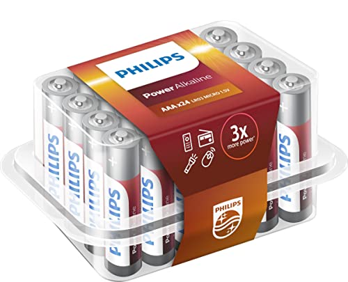 PHILIPS LR03P24P/10 - AAA Power Alkaline Batterien - 24 Stück - 1,5 V von Philips