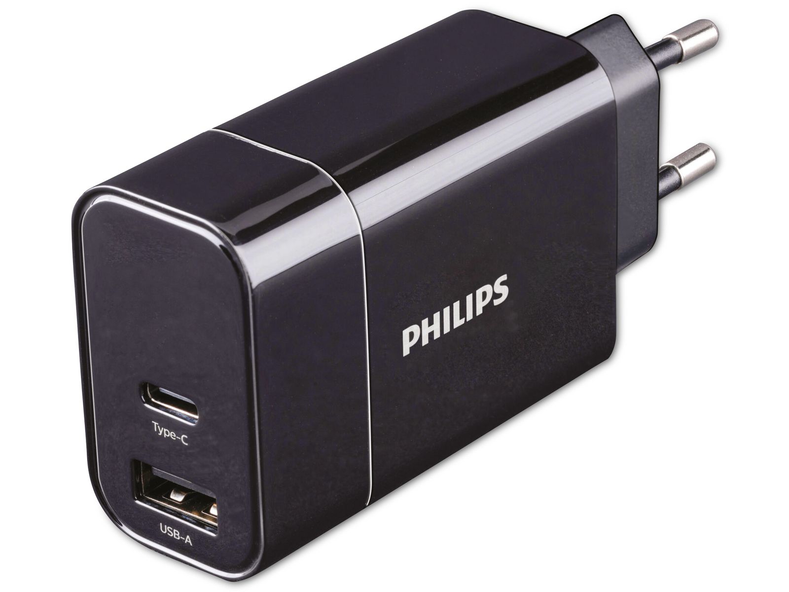 PHILIPS USB-Lader 2-fach, 30W, 1x USB-A, 1x USB-C von Philips