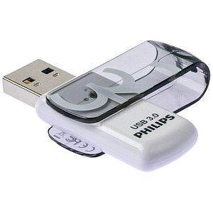 PHILIPS USB-Stick Vivid 3.0 grau, weiß 32 GB PHILIPS USB-Stick Vivid 3.0 grau, weiß 32 GB von Philips