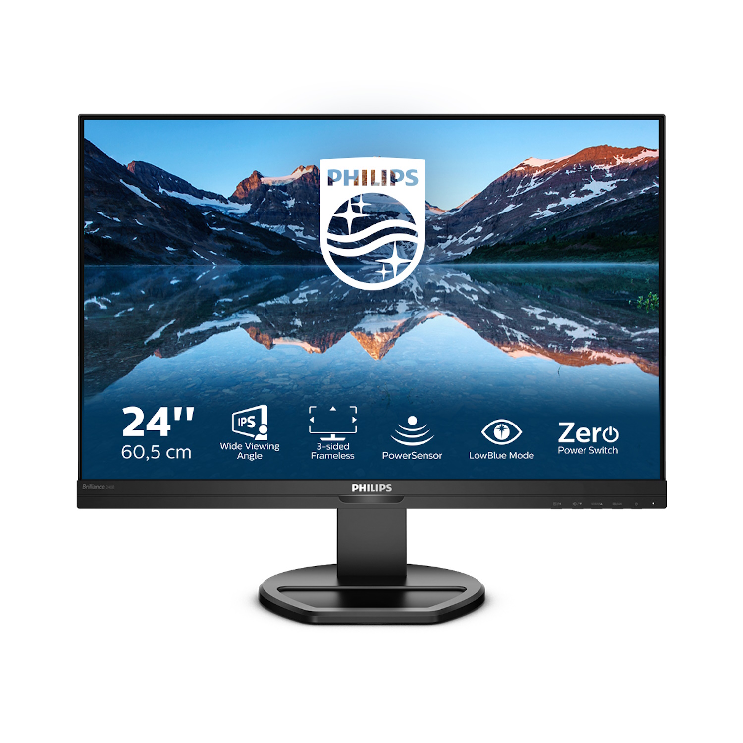Philips 240B9/00 - 63 cm (25 Zoll), LED, IPS-Panel, Höhenverstellung, Pivot, USB-Hub, HDMI von Philips