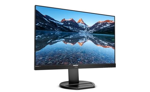 Philips 240B9-24 Zoll WUXGA Monitor, höhenverstellbar (1920x1200, 75 Hz, VGA, HDMI, DisplayPort, USB Hub) schwarz von Philips