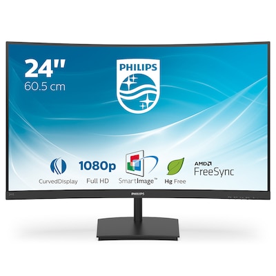 Philips 241E1SC 59,9cm (23.6") FHD VA Monitor 16:9 VGA/HDMI 75Hz 4ms (MPRT) Sync von Philips