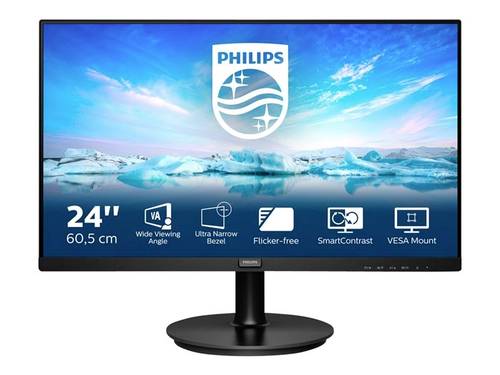 Philips 241V8L/00 LED-Monitor EEK E (A - G) 61cm (24 Zoll) 1920 x 1080 Pixel 16:9 4 ms HDMI®, Audio von Philips