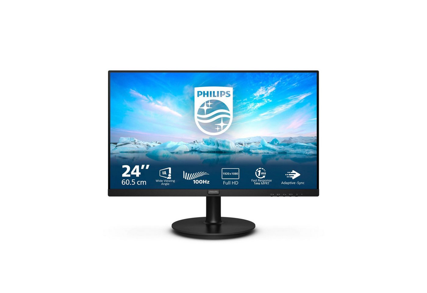 Philips 241V8LAB/00 LED-Monitor (1.920 x 1.080 Full HD, 1 ms Reaktionszeit, 100 Hz, VA Panel) von Philips
