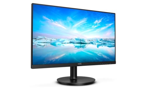 Philips 241V8LAB - 24 Zoll Full HD Monitor, eingeb. Lautsprecher, Flimmerfrei (1920x1080, 100 Hz, VGA, HDMI) schwarz von Philips