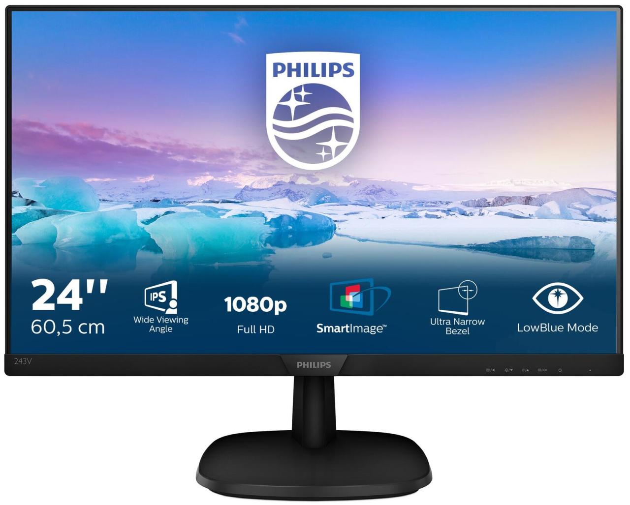 Philips 243V7QDSB Monitor 60,5 cm (23,8 Zoll) von Philips