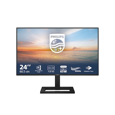 Philips 24E1N1300AE 60,5cm (23,8") FHD IPS Monitor 16:9 HDMI/USB-C PD65W 100Hz von Philips