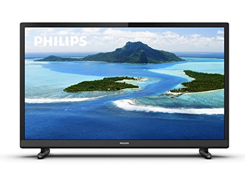 Philips 24PHS5507/12 60 cm (24 Zoll) Fernseher (HD, Triple Tuner, HDMI, USB, CI+, Mattschwarz) [Modelljahr 2022] von Philips