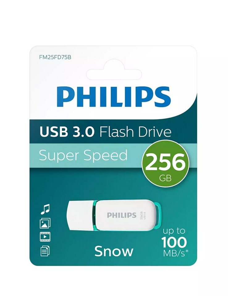 Philips 256GB Speicherstick Snow weiß USB 3.0 USB-Stick von Philips
