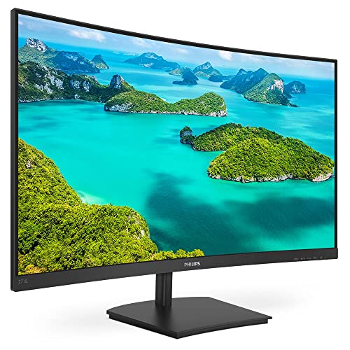 Philips 271E1SCA - 27 Zoll FHD Curved Monitor, FreeSync (1920x1080, 75 Hz, VGA HDMI) schwarz von Philips