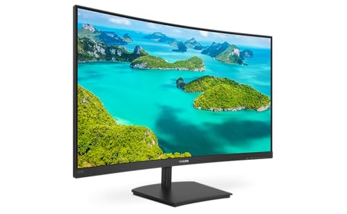 Philips 271E1SCA - 27 Zoll FHD Curved Monitor, FreeSync (1920x1080, 75 Hz, VGA HDMI) schwarz von Philips Monitors