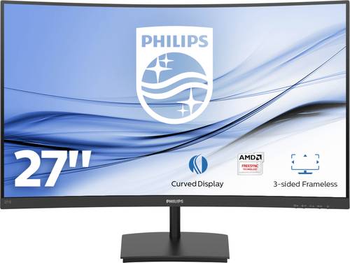 Philips 271E1SCA LCD-Monitor EEK F (A - G) 68.6cm (27 Zoll) 1920 x 1080 Pixel 16:9 4 ms Kopfhörer-B von Philips