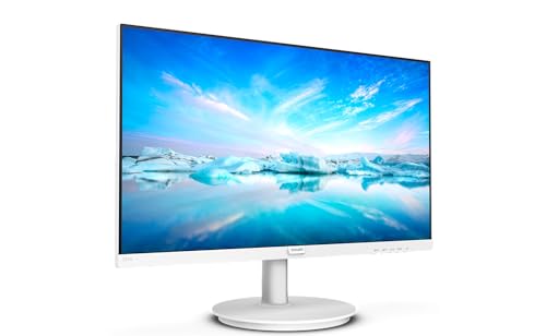 Philips 271V8AW - 27 Zoll Full HD Monitor, eingeb. Lautsprecher, Flimmerfrei (1920x1080, 75 Hz, VGA, HDMI) Weiss von Philips