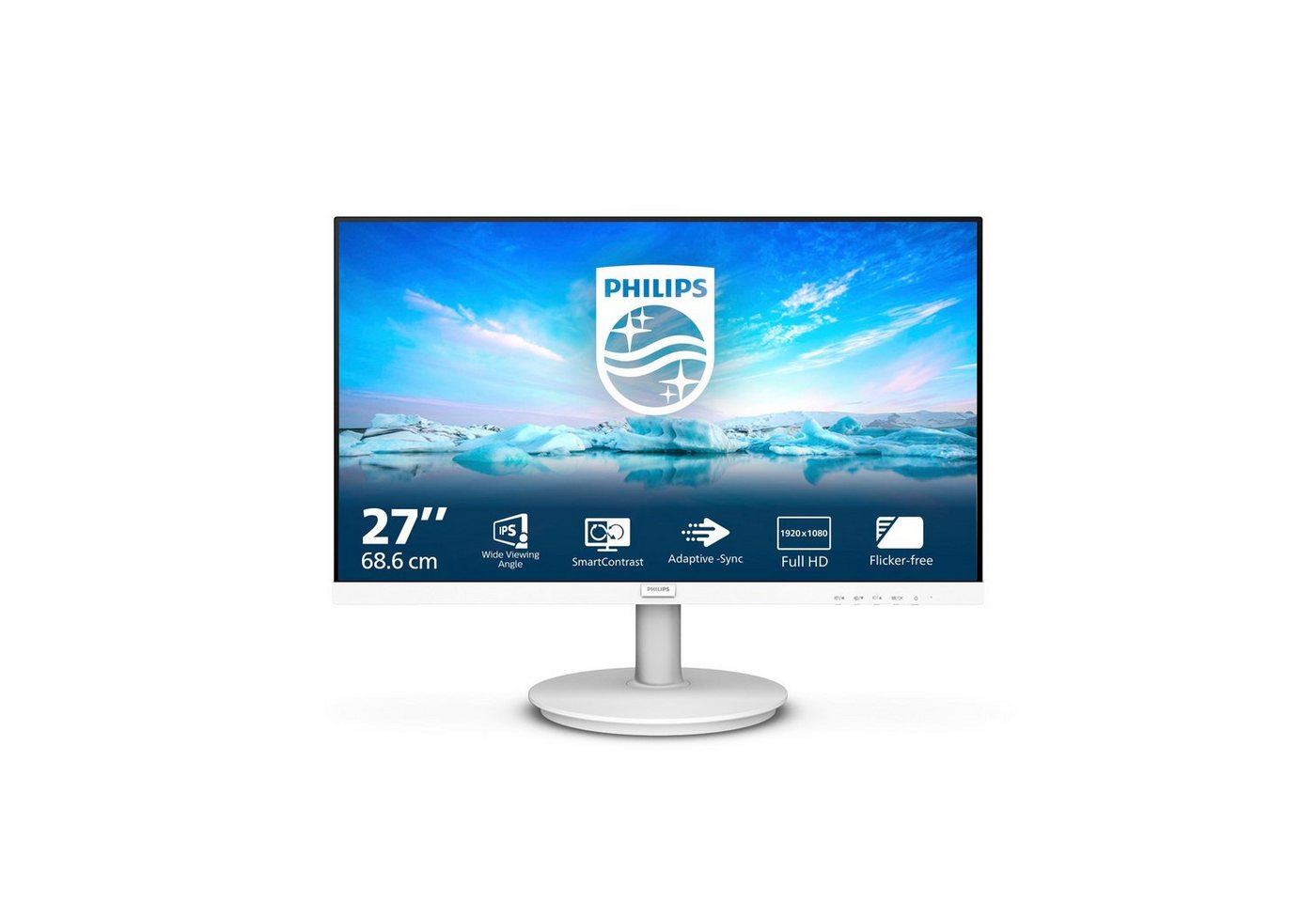 Philips 271V8AW LCD-Monitor (68,6 cm/27 ", 1920 x 1080 px, Full HD, 4 ms Reaktionszeit, 75 Hz, IPS-LCD) von Philips