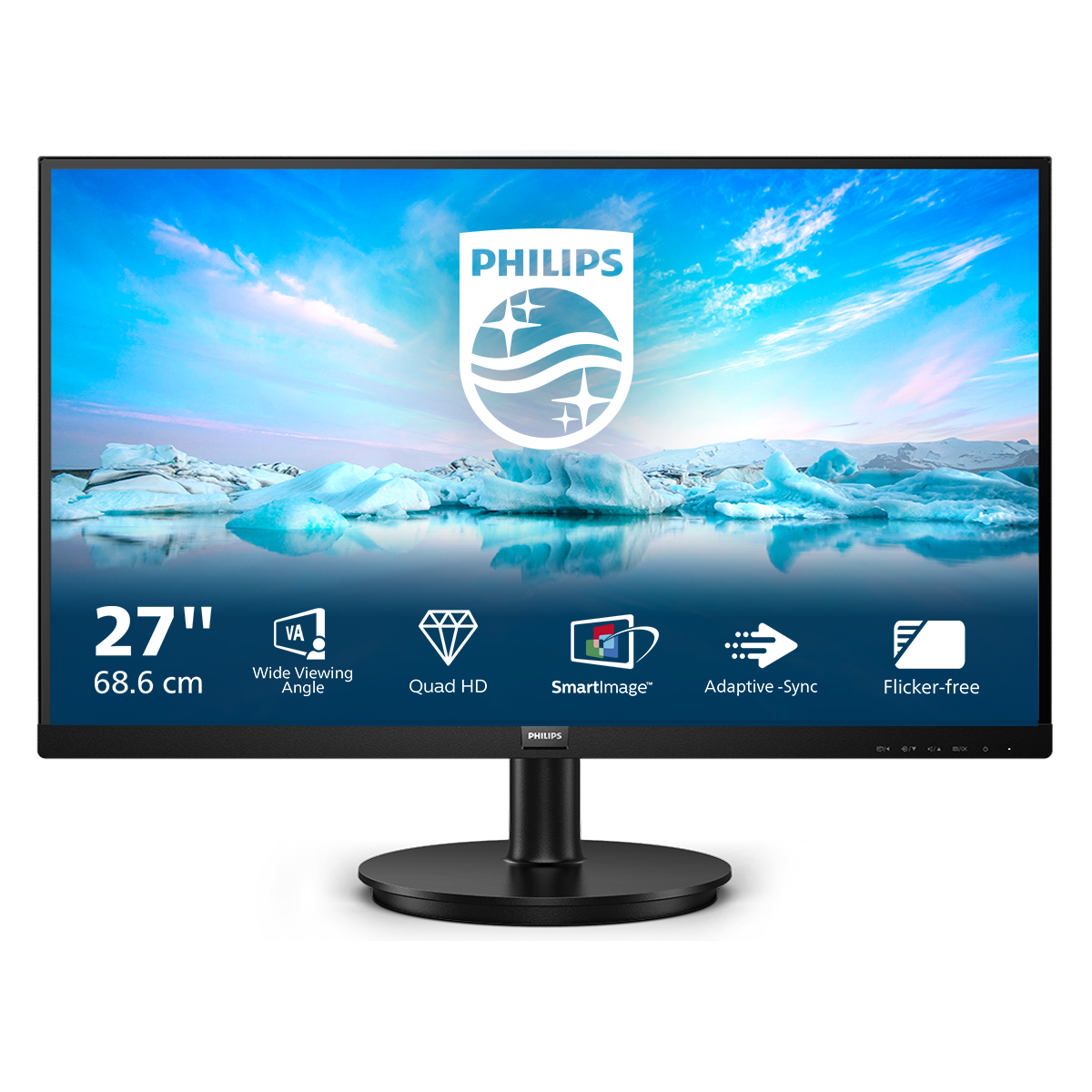 Philips 275V8LA QHD Monitor - VA, 75Hz, Lautsprecher Philips 275V8LA QHD Monitor - VA, 75Hz, Lautsprecher von Philips