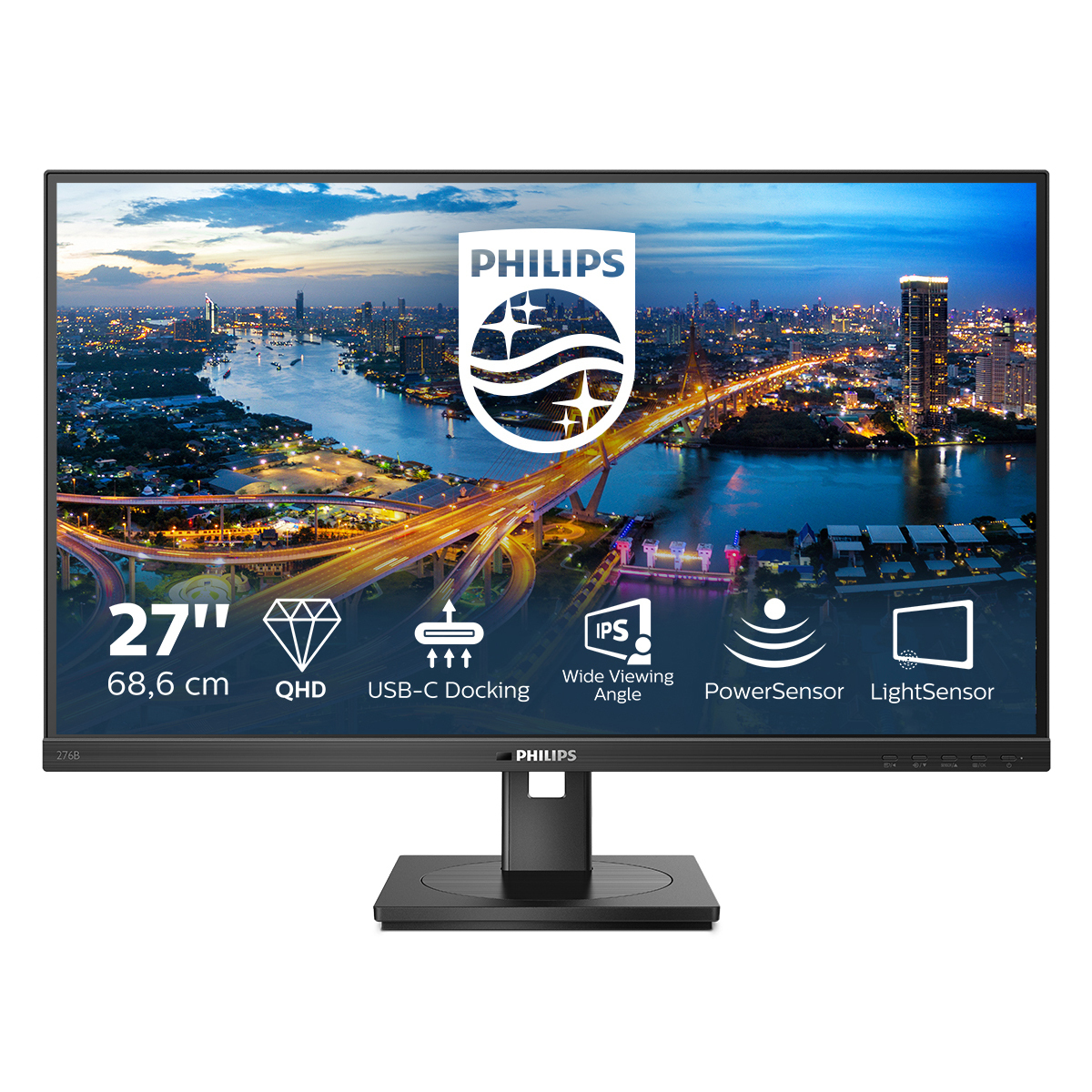 Philips 276B1 Office Monitor - IPS, QHD, Höhenverstellung, USB-C von Philips