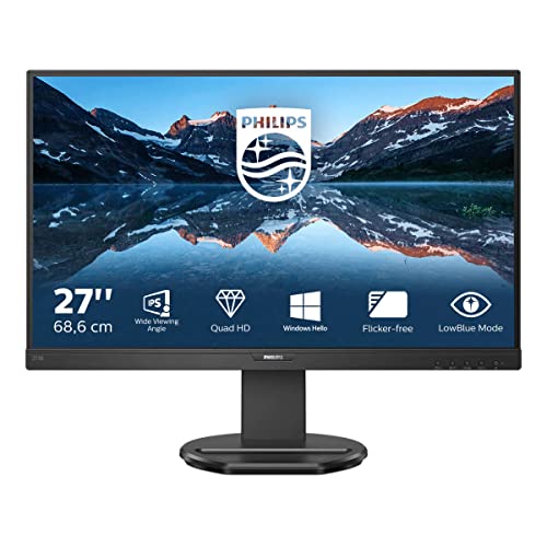 Philips 276B9 - 27 Zoll QHD USB-C Docking Monitor, höhenverstellbar (2560x1440, 75 Hz, HDMI, DisplayPort, USB-C, USB Hub) schwarz von Philips