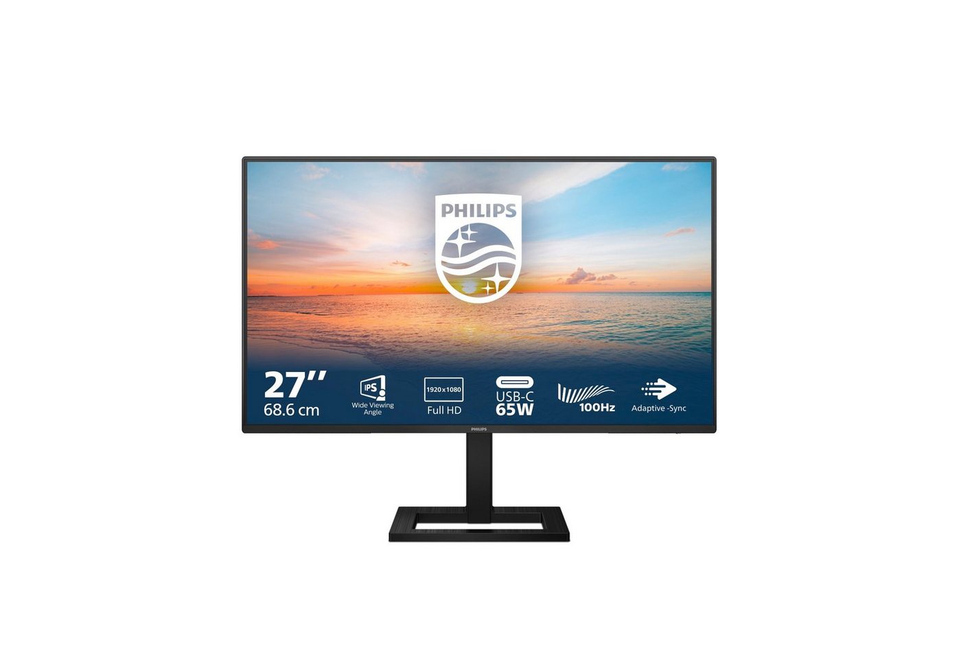 Philips 27E1N1300AE LCD-Monitor (68,5 cm/27 ", 1920 x 1080 px, Full HD, 1 ms Reaktionszeit, 100 Hz, IPS-LCD) von Philips