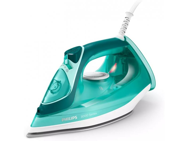 Philips - 3000 Series Steam iron, 2400 W, 40 g/min continuous steam, 180 g steam burst (DST3030/70) von Philips