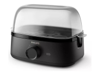 Philips 3000 series Egg Cooker HD9137/90 Perfectly cooked eggs, every day, 6 egg(s), Rotary, Black, Transparent, 400 W, 220 - 240 V, 50/60 Hz von Philips