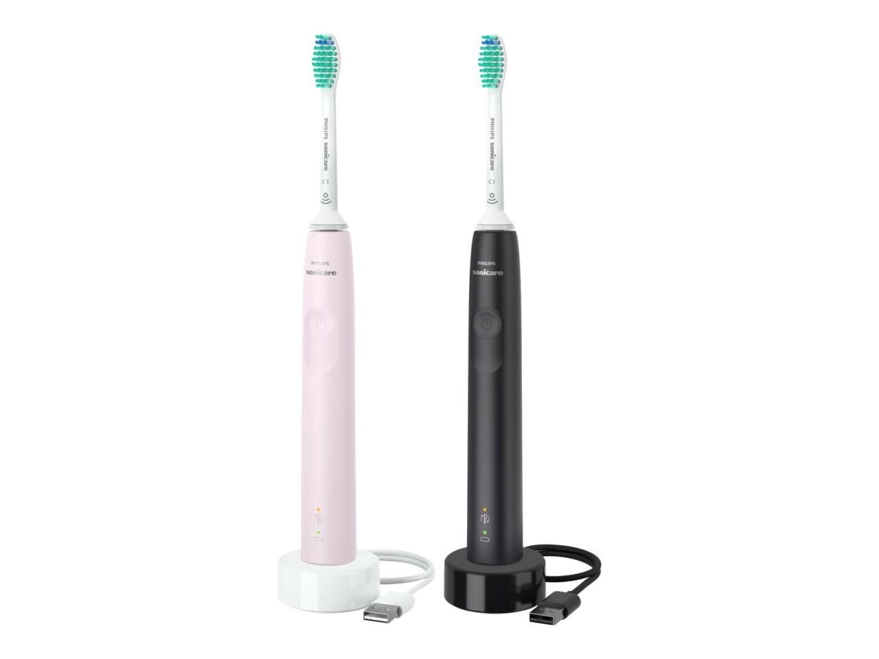 Philips 3100 Series HX3675 Zahnbürstenset - Black/Sugar Rose Philips 3100 Series HX3675 Zahnbürstenset - Black/Sugar Rose von Philips