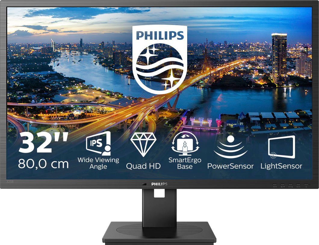 Philips 325B1L LED-Monitor (80 cm/31,5 , 2560 x 1440 px, QHD, 4 ms Reaktionszeit, 75 Hz, IPS)" von Philips