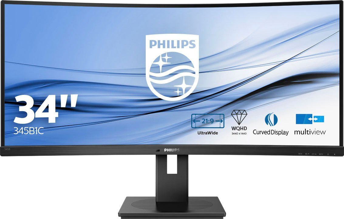 Philips 345B1C/00 Curved-LED-Monitor (86,36 cm/34 , 3440 x 1440 px, WQHD, 4 ms Reaktionszeit, 100 Hz, VA LCD)" von Philips
