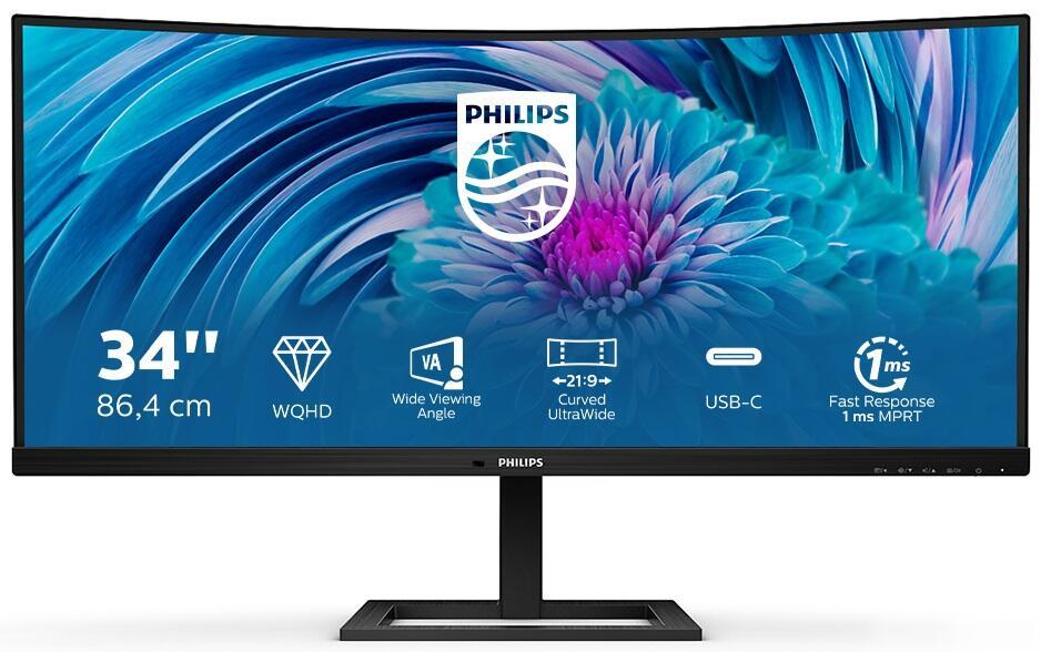 Philips 346E2CUAE Curved Monitor 86,36 cm (34 Zoll) von Philips