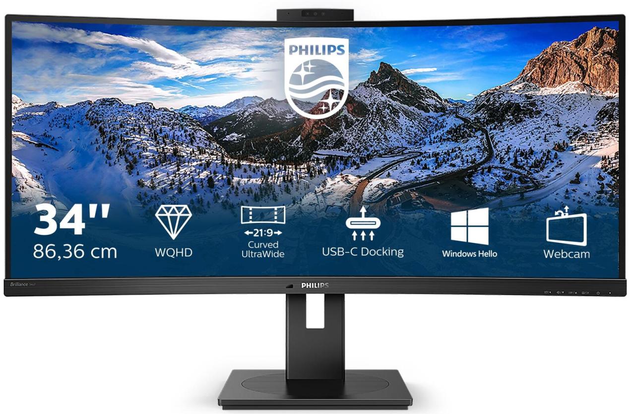 Philips 346P1CRH Curved-Monitor 86,36 cm (34 Zoll) von Philips