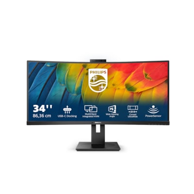 Philips 34B1U5600CH 86,4cm (34") WQHD VA Curved Monitor 21:9 HDMI/DP/USB-C 120Hz von Philips