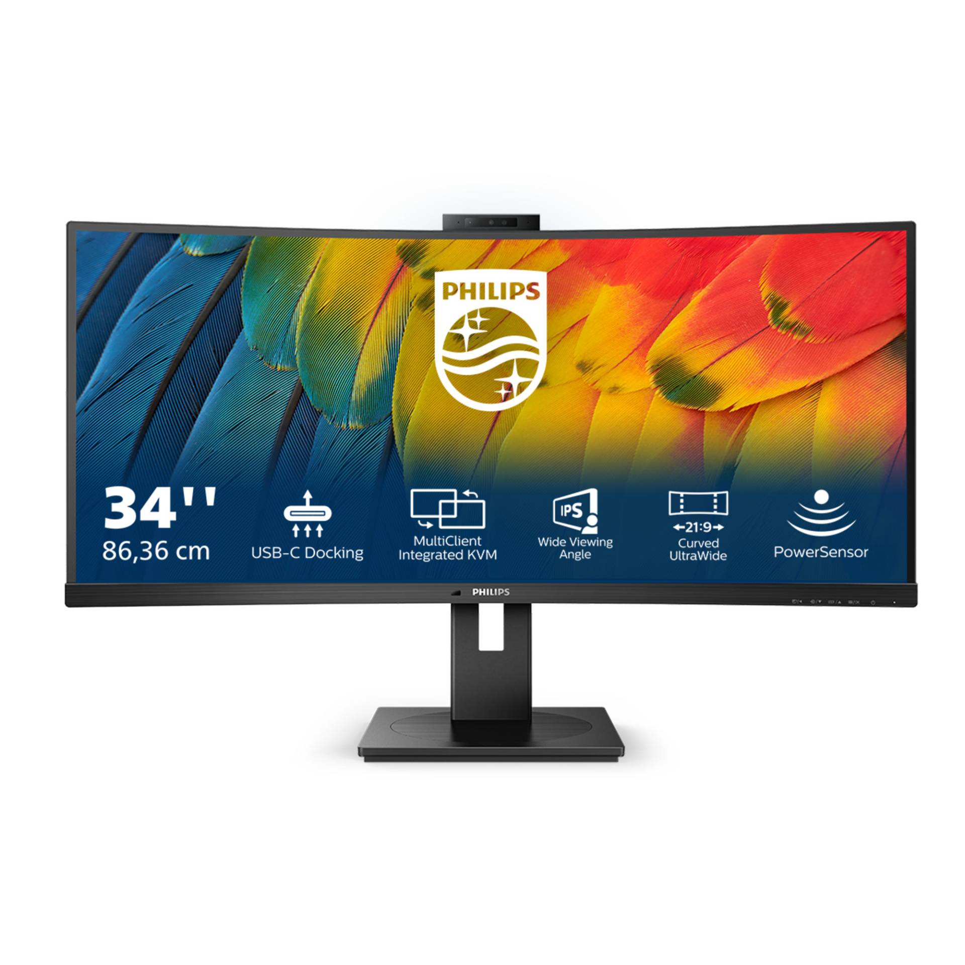 Philips 34B1U5600CH Office Monitor - UWQHD, Webcam, USB-C von Philips