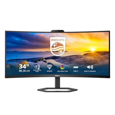 Philips 34E1C5600HE 86,4cm (34") WQHD VA Curved Monitor 21:9 HDMI/DP/USB-C PD65W von Philips