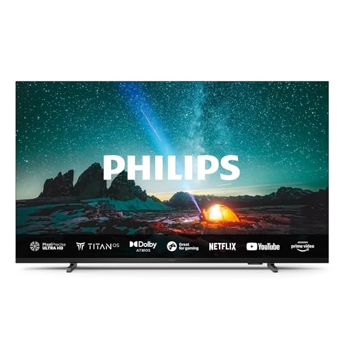 Philips 43PUS7609 4K LED Smart TV - 43-Zoll Display mit Pixel-präziser Ultra HD Titan OS Plattform und Dolby Atmos-Klang. Funktioniert mit Alexa und Google Sprachassistent – Anthrazitgrau von Philips