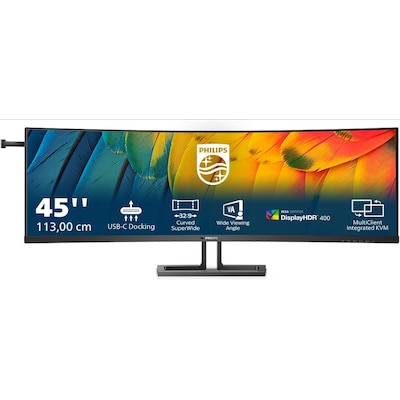 Philips 45B1U6900C 113cm (44,5") DQHD VA Curved Monitor 32:9 HDMI/DP/USB-C 75Hz von Philips