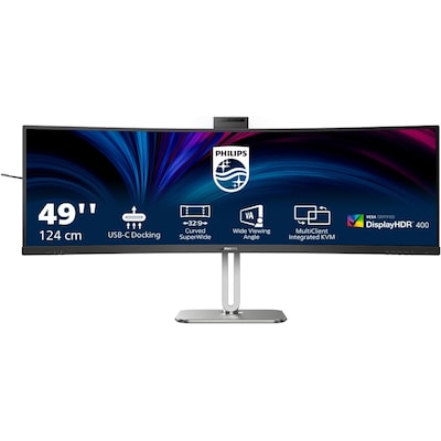 Philips 49B2U5900CH 124cm (48,8") DQHD Curved Monitor 32:9 HDMI/DP/USB-C PD100W von Philips