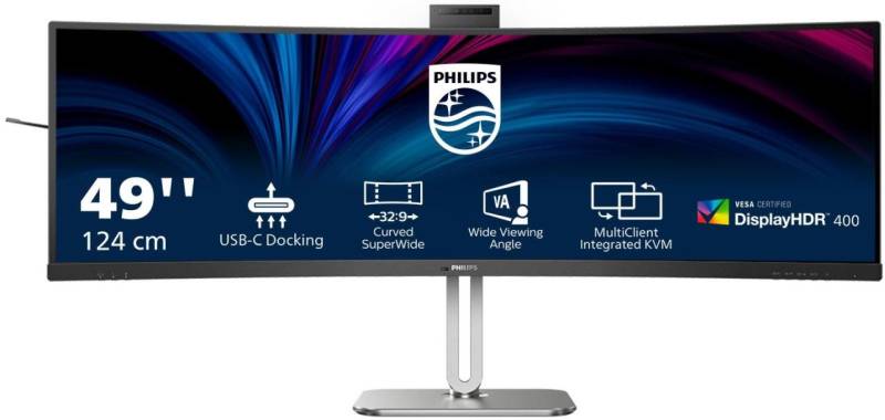 Philips 49B2U5900CH SuperWide Curved Monitor 124cm (48,8 Zoll) von Philips