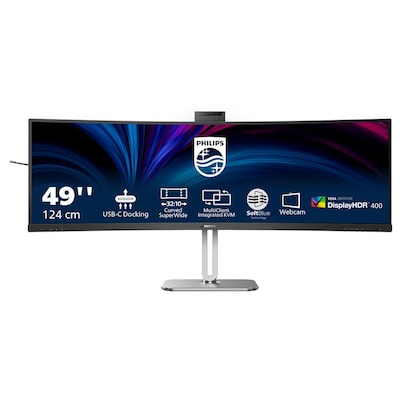 Philips 49B2U6900CH 124cm (48,8") DQHD Curved Monitor 32:9 HDMI/DP/USB-C PD100W von Philips